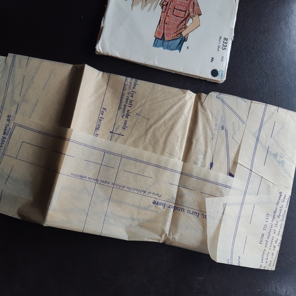 1950s McCall Men's Shirt Sewing Pattern -Long & Short Sleeved 8335 - Picture 5 of 10